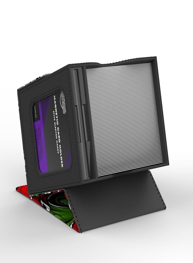 Realm Guard TCG/MTG Commander 100+ Card Art Deck Box With Storage (White/Red/Green) - Image 3
